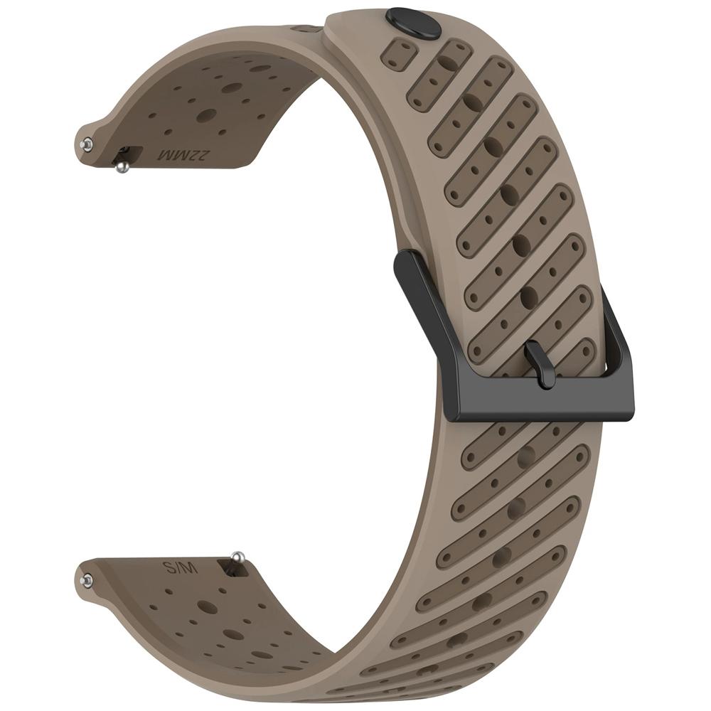 Силиконовый ремешок для Suunto Race2 Race 2 Run Sunnto9 Peak Pro Смарт-часы Запасной ремешок Силиконовый Мягкий Браслет Ремень 22 мм 22mm коричневый