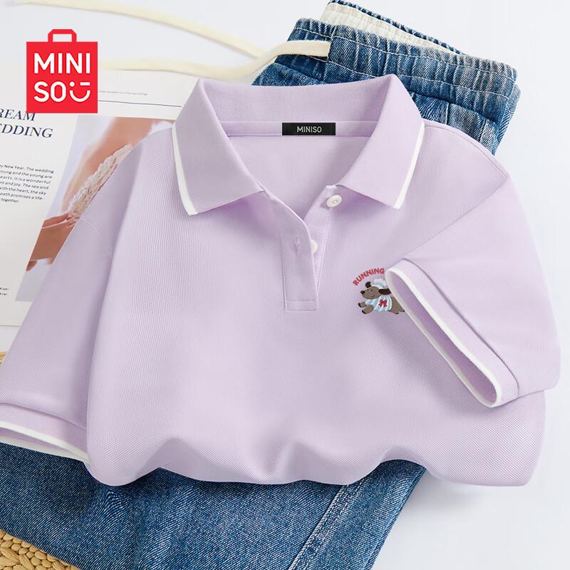 MINISO Women s Moisture-Wicking Polo T-Shirt M