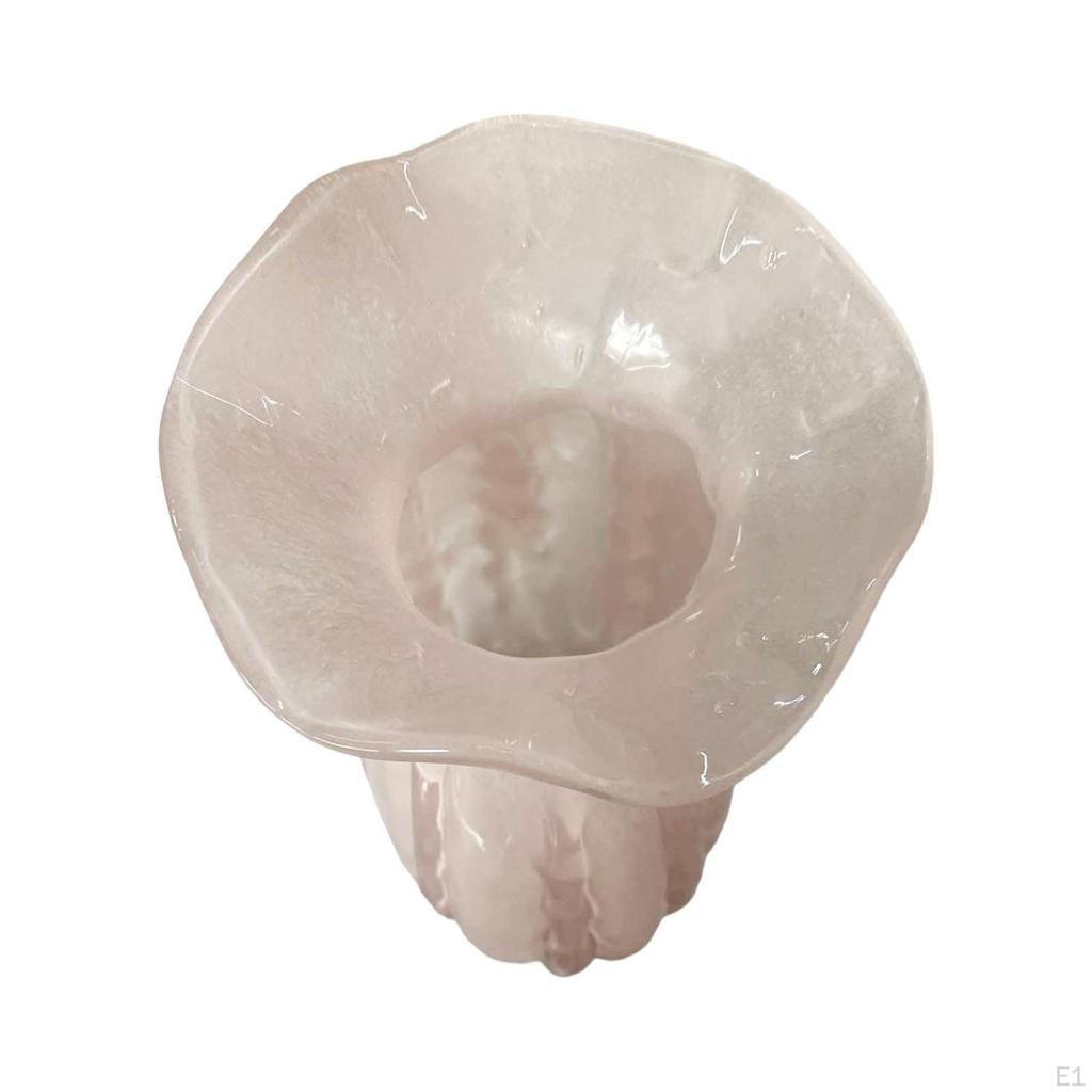 Glass Modern Vase Flowers Display Holder Dried Flower Arrangement Home Decor Minimalist for Hallway