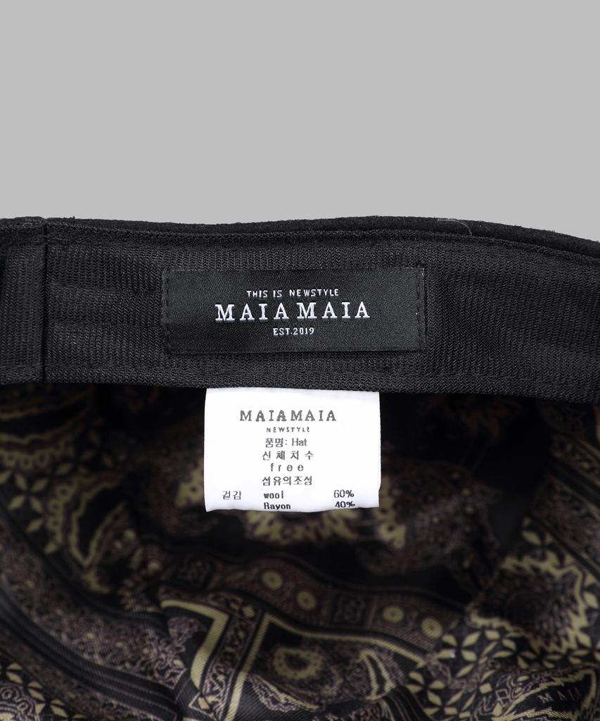 Maia Wool Beret - Black
