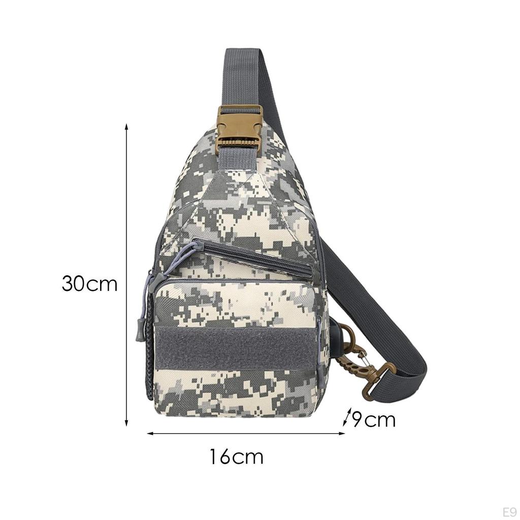 Herren Umhängetasche, Trendige Brust-Schultertasche zum Angeln, Rucksackwandern,