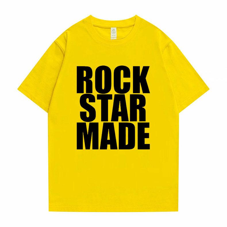 Rock Star Made Playboi Carti Graphic Tshirt Rap Merch 2024 Music Concert Merch Opium Print T-shirt Men Hip Hop Oversized T Shirt
