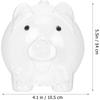Transparent Pig Coin Banks - 1pc Cute Pig Piggy Bank for Adults Pig Shaped Money Pot Transparent Saving Pot Novelty Piggy Bank