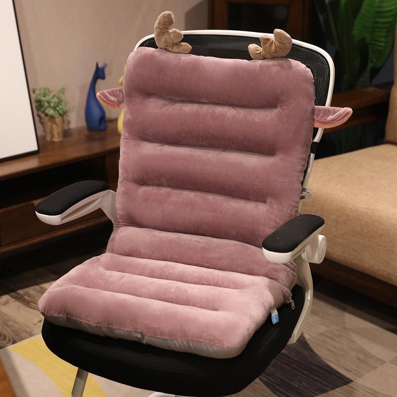Cartoon One-Piece Cushion Cartoon Plush One-Piece Cushion Cushion Pillow Lumbar Support Office Student Chair Cushion Seat