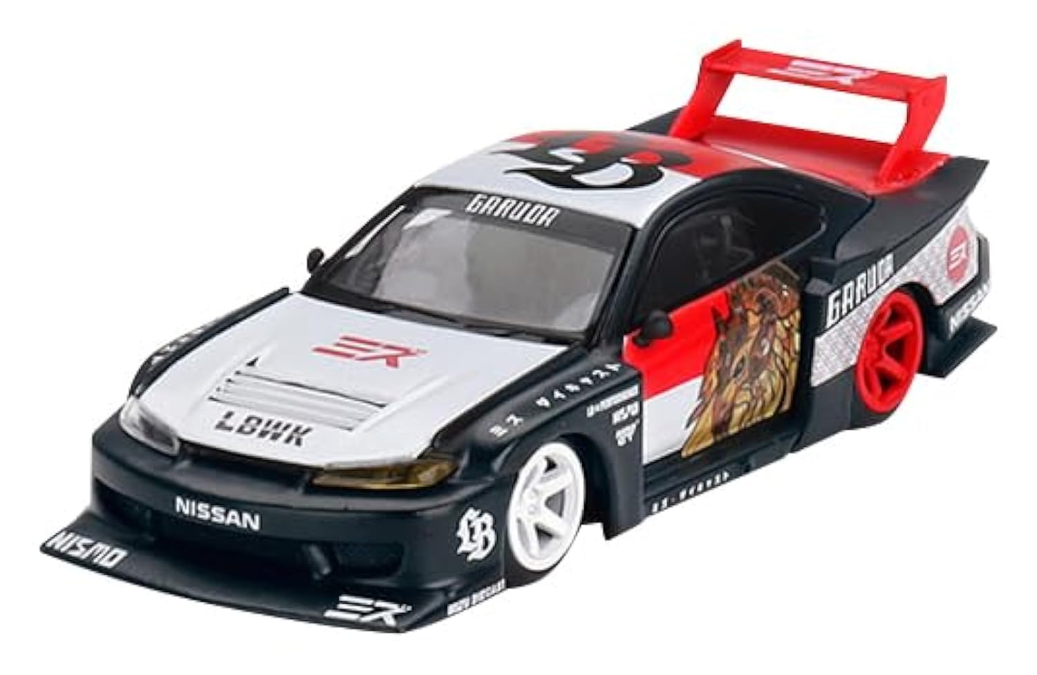 MINI GT Nissan Silvia Silhouette GARUDA MINI GT x MIZ Diecast Drive Finished Model 1/64 (S15) LB-Super Right-Hand