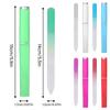 5Pcs Glass Nail File with Case Double Sided Etched Surface Files Professional Glass File Stocking Stuffers For Women