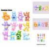 Buntes 12-teiliges Care Bears Spielzeugset – Geschenkidee für Kinderfans und Zimmerdekoration