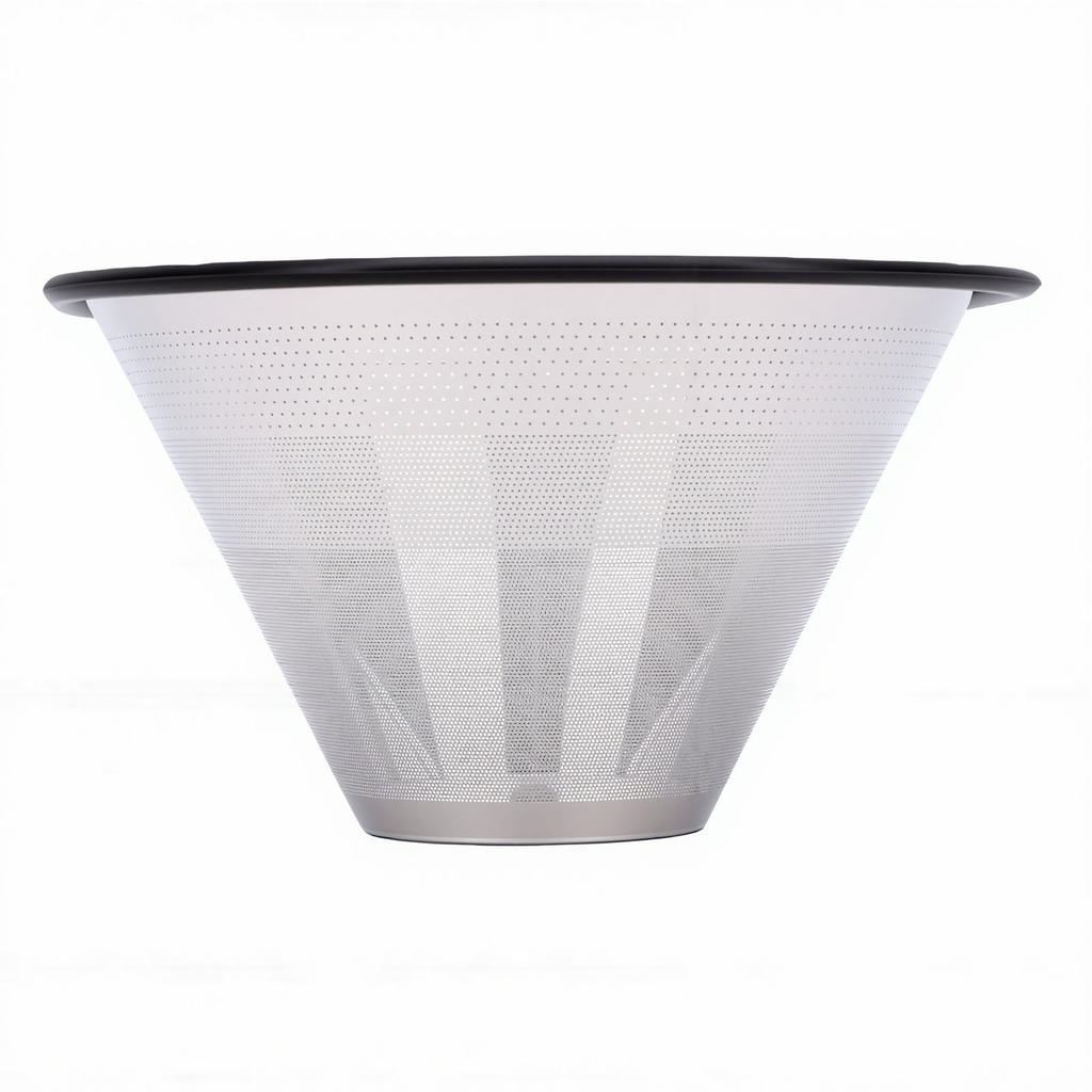 Reusable Coffee Filter Fit for Kalita Wave 185 Drippers Easy To Clean Stainless Steel Cone Coffee Filter
