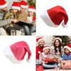 Christmas Party Hat Furry Christmas Hat Plush Santa Hat Christmas Party Decor