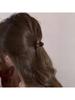 1-Piece Brown Maillard Double Pearl Hair Clip - High-End Cute Hair Accessory, Bangs Clip, Versatile Everyday Hairpin