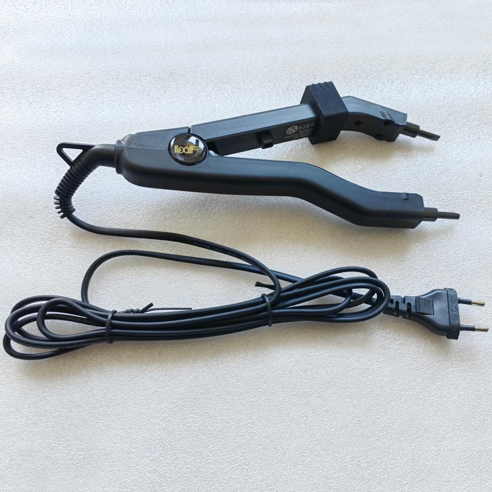 Noua sosire Calitate Black Heat Conector de păr Set de instrumente de extensie a părului cu fier de călcat controlabil cu temperatură