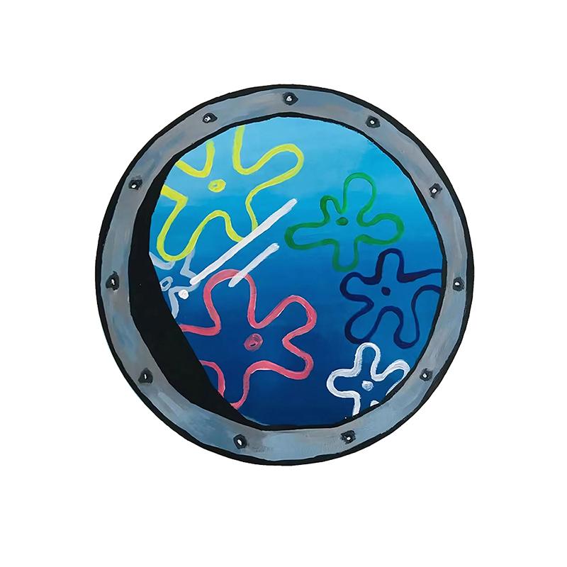 

Каваи Подводный мир Наклейки Щупальца Украшение комнаты Мультяшные 3D наклейки