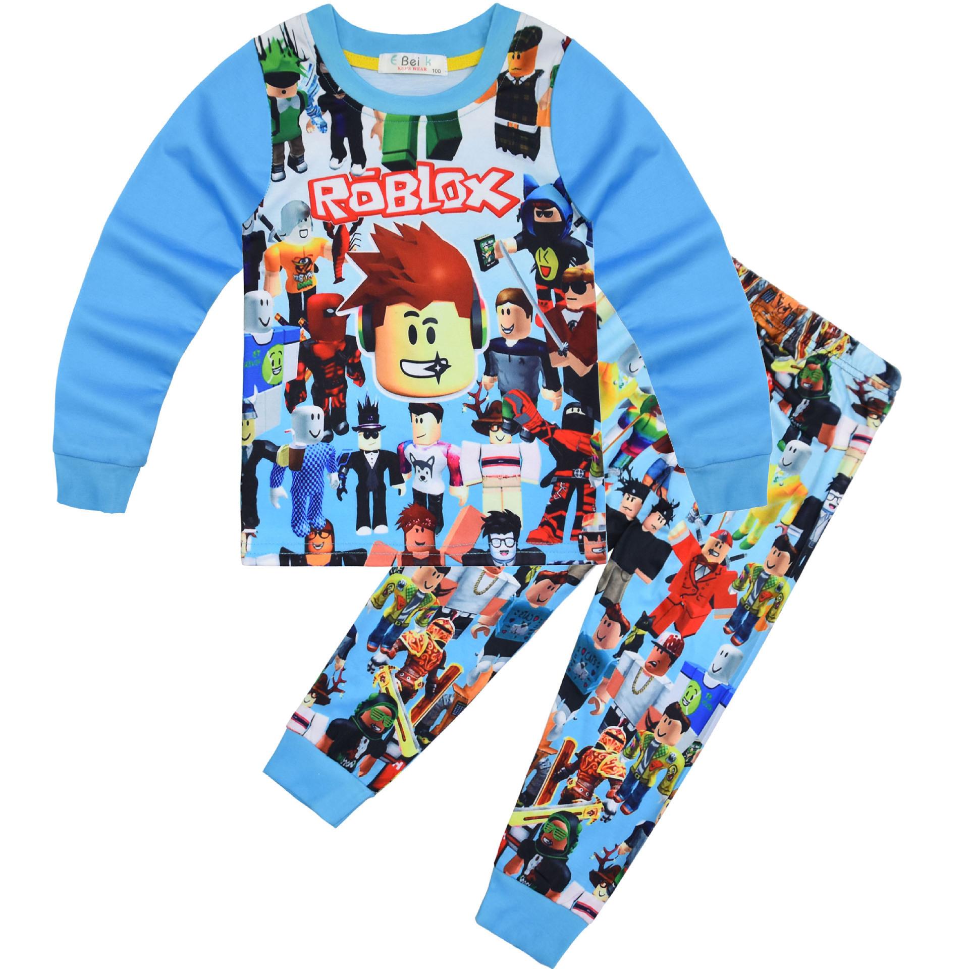 

Cartoon Digital Printing, Middle-Aged And Older Children S 120-170 Loungewear Set, Long-Sleeved Two-Piece Pajamas And Pants 565 120 светло-синий