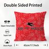 Design Classico E-Etro Federa Cuscino Tessuto Peluche Morbido Stampa Double Face Copricuscino Divano Copricuscini