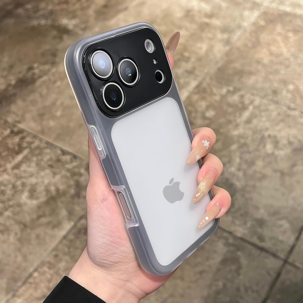 Luxury 2 In 1 Candy Color Matte Phone Case For iPhone 13 14 15 16 17 Pro Max Plus Air Shockproof Bumper Back Cases Cover