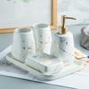 OLOEY Ceramic 5-Piece Bathroom Accessory Set