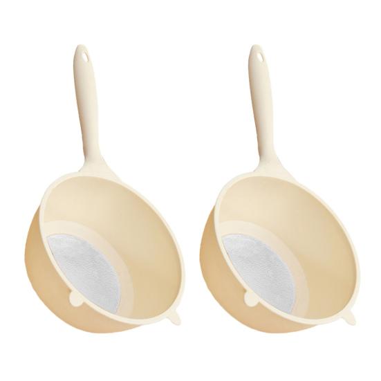 

2 шт. Ложка-сито для риса, мелкое сито-дуршлаг для мытья риса, слива овощей, процеживания чайных листьев, пластик без BPA, незаменимый кухонный инструмент для дома белый