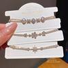Star Shape Zircon Crystal Gold Plated Bracelet For Women Gift Jewelry