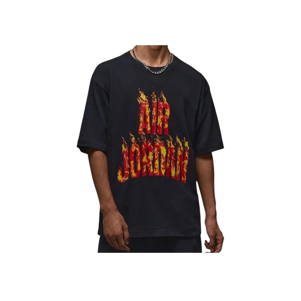 

New Jordan Air T Shirts Unisex Black IQ6957-010 L