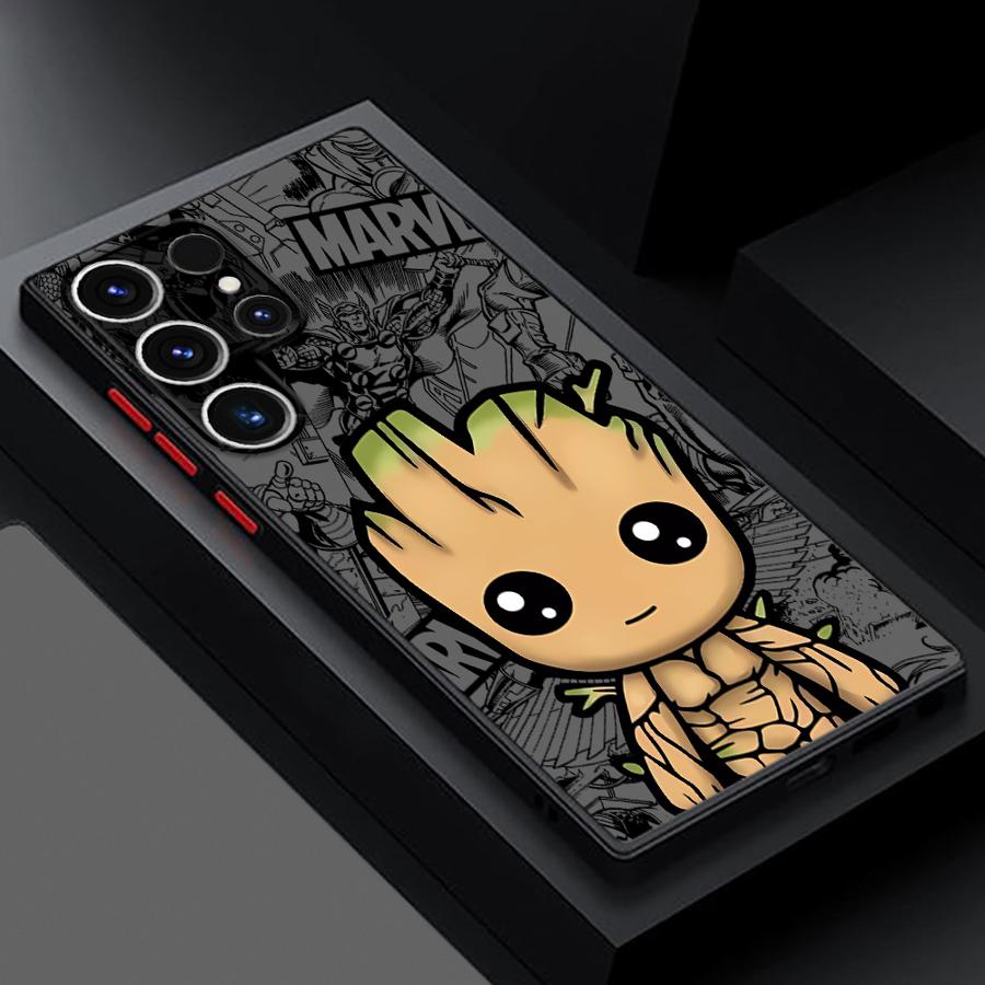 Marvels Spider-Man Groot Case for Samsung Galaxy S26 S24 Plus Note 20 10+ S21 S23 FE S20 S25 Ultra S22 Funda Phone Cover
