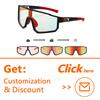 2026 Sports Manufacturers New Hot Selling Sports Motorcycle Windproof Sun Glasses Outdoor Riding Photochromic Sunglasses