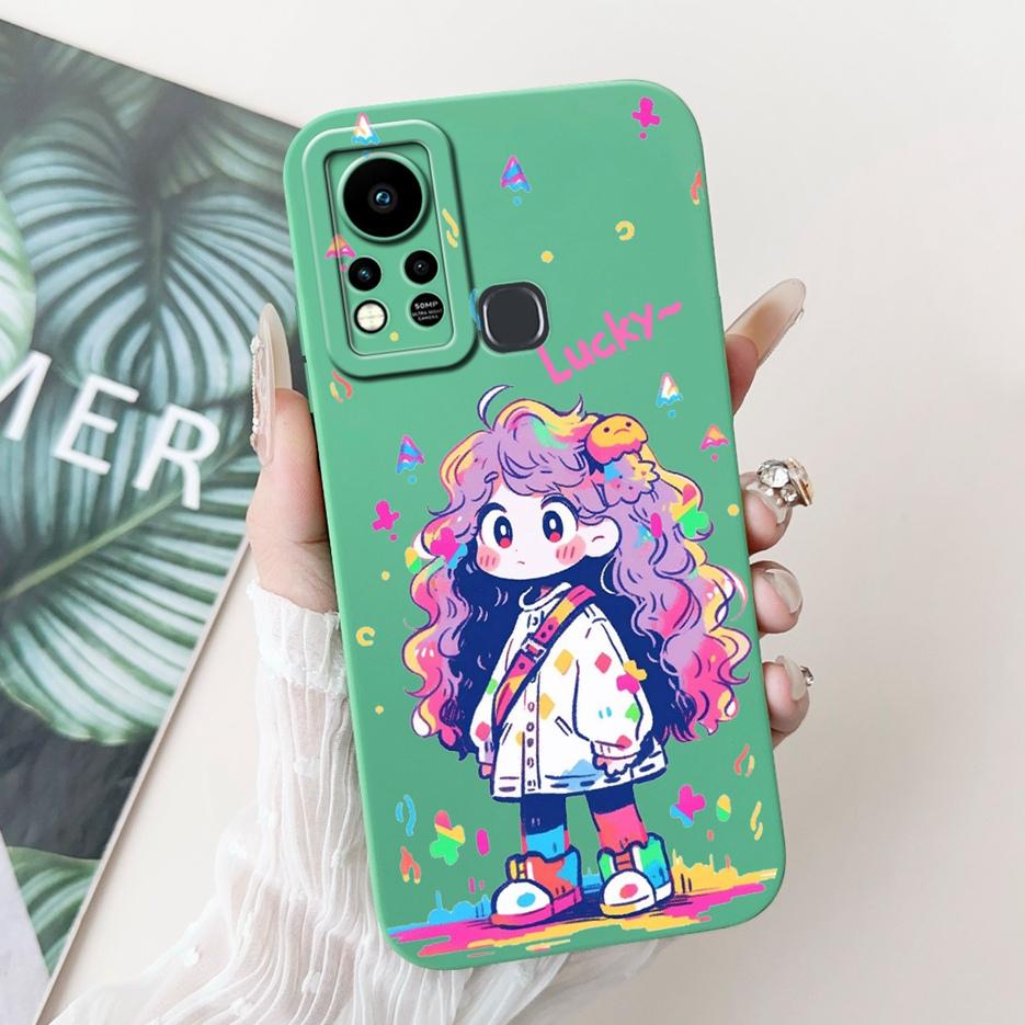 For Infinix Hot 11S Case X6812 X6812B Cute Panda Cartoon Cover Shockproof Phone Cases For Infinix Hot 11S NFC Hot11s Soft Fundas