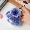 10CM Mini Fluffy Real Fur Pompon Bunny Women Girls Cute Plush Rabbit On Bag Jewelry Wedding Party Toy Kid Gift Bag Charm