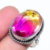 Natural Bi-Color Tourmaline 925 Sterling Silver Jewelry Ring Size 8 AR-16936