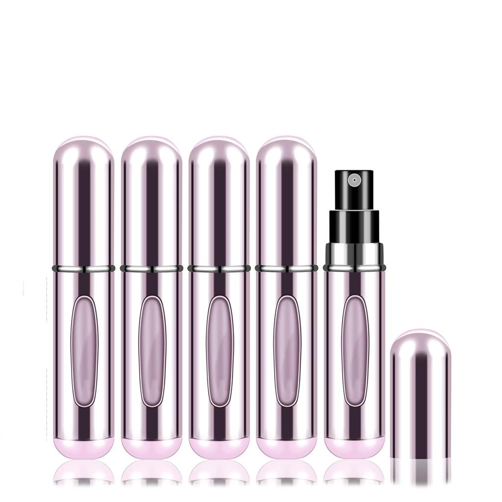 5Pcs/Set Travel Perfume Bottle Refillable Portable Mini Atomizer Spray Refill Bottle Women Pocket Dispenser Cologne Sprayer 5ml