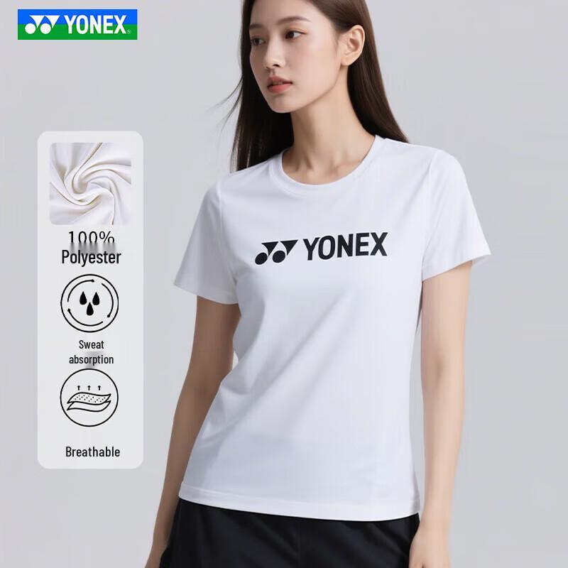 Женская футболка для бадминтона YONEX 215095BCR XL белый