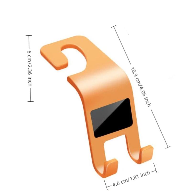Slim Design Car Headrest Hooks Multifunctional Invisible Seat Hanging Holder for Handbags Purse Groceries Car Travel Use