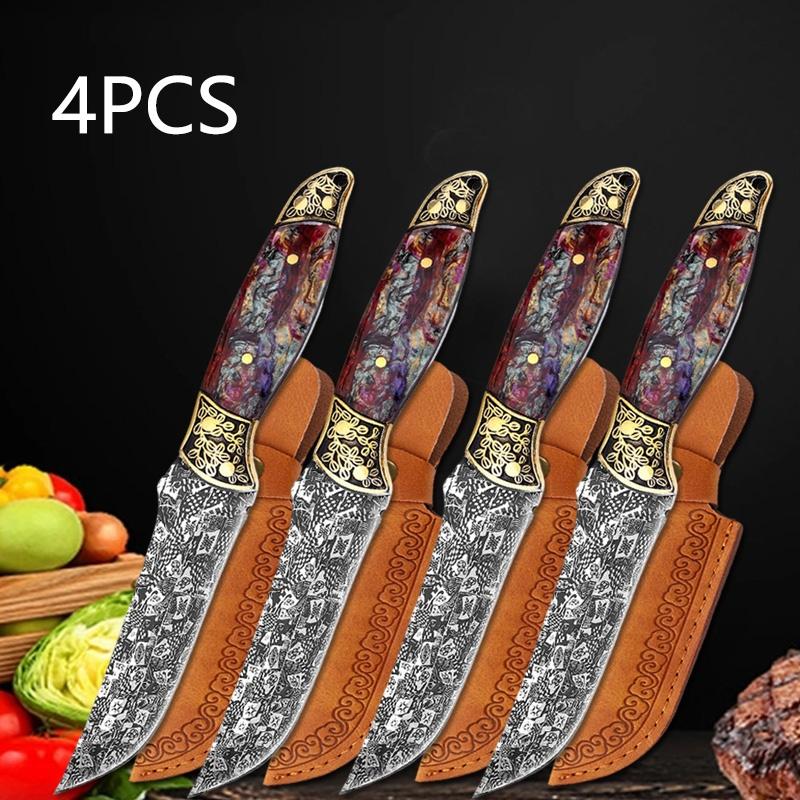 WXCOO Fleischzerlegemesser Edelstahl Kochklinge Exquisite Küchenmesser Obst Gemüse Schneiden Metzger Messer