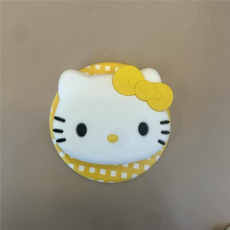 Universal Hello Kitty Silicone Phone Grip Magnetic Stand Base Women Compatible With Phones