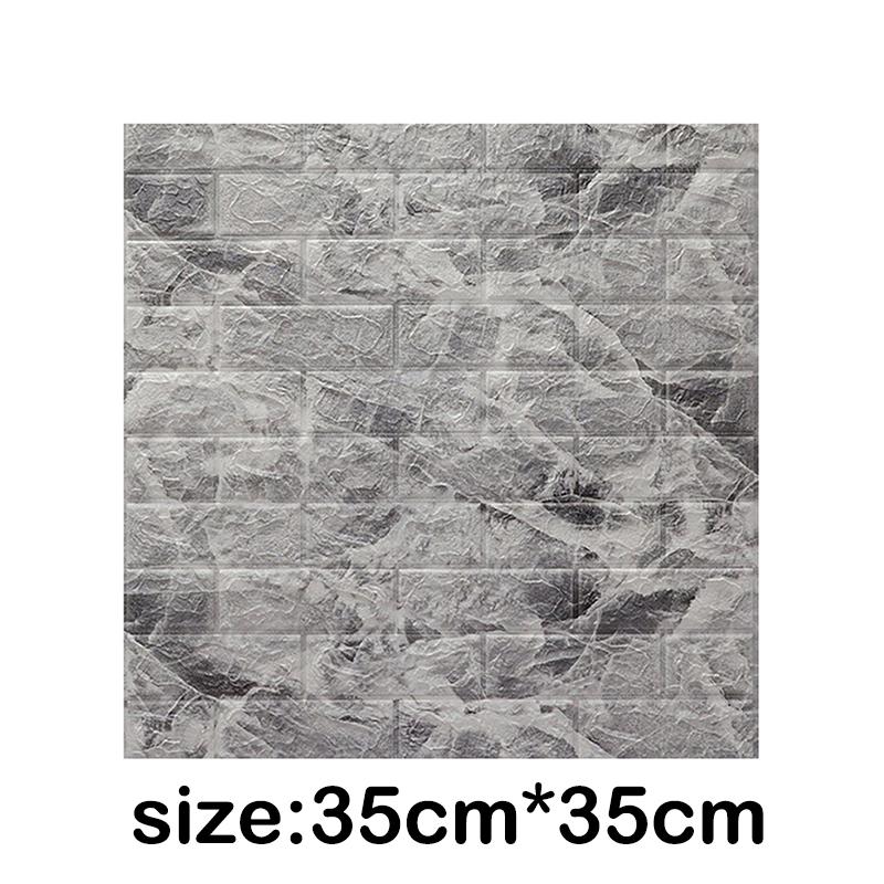 1Pcs 35x30cm Wallpaper Faux Brick Bedroom Home Decor Waterproof Self Adhesive DIY Wallpaper Living Room  Background Decoration