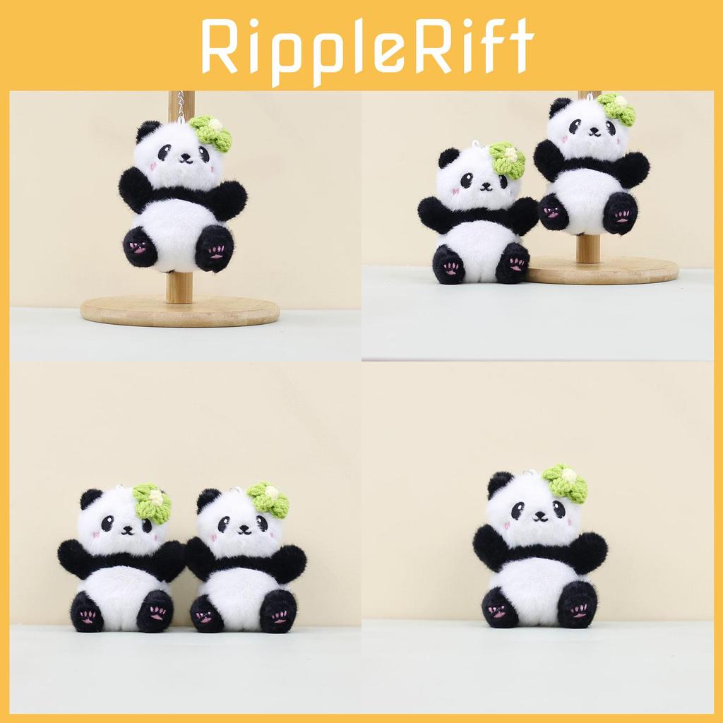 Chengdu Flower Panda Plush Doll Keychain Soft And Cuddly Backpack Accessory 12cm