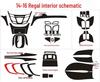 Fits 14-16 Regal Models: Carbon Fiber Interior Console Shift Lever Decoration Film