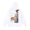 1311 Off-White 2025 Autumn/Winter New Candle Lion Eagle Arrow Printed Hoodie Men's and Women's Hoodie