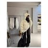 Abrigo Corto de Plumas Retro para Mujer Chaqueta Acolchada de Invierno con Capucha Ropa Exterior Gruesa de Algodón Moda Vintage Tendencia