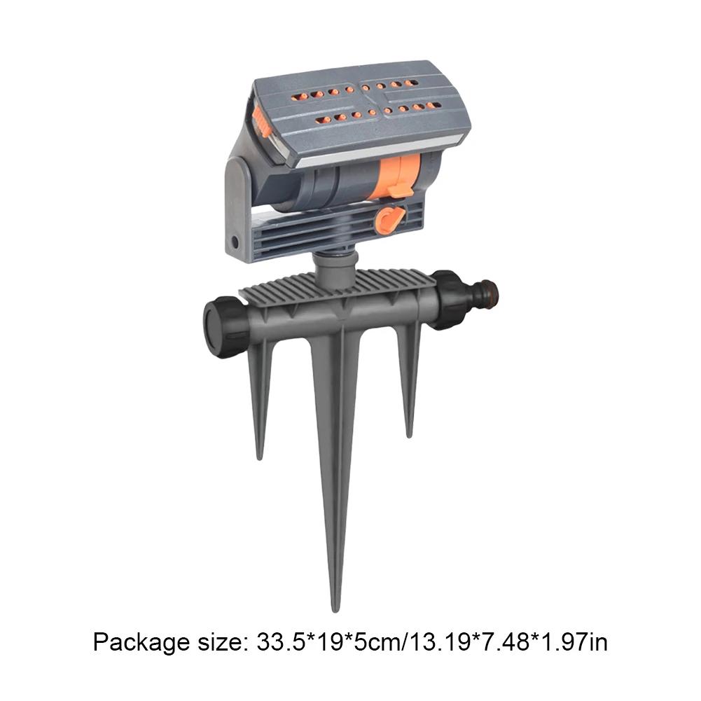 Качающийся дождеватель Газонный качающийся дождеватель 16 форсунок Садовый распылитель Регулируемый поток Устройство для полива растений Травы Цветы