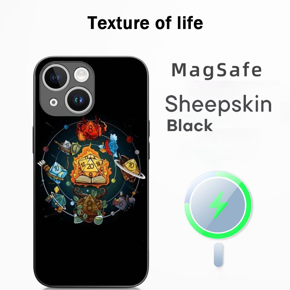 Dungeons Dragons Dnd Classic Game Phone Case For iPhone 17 16 15 14 13 12 Plus Pro Max  High-end Luxury Magsafe Sheepskin