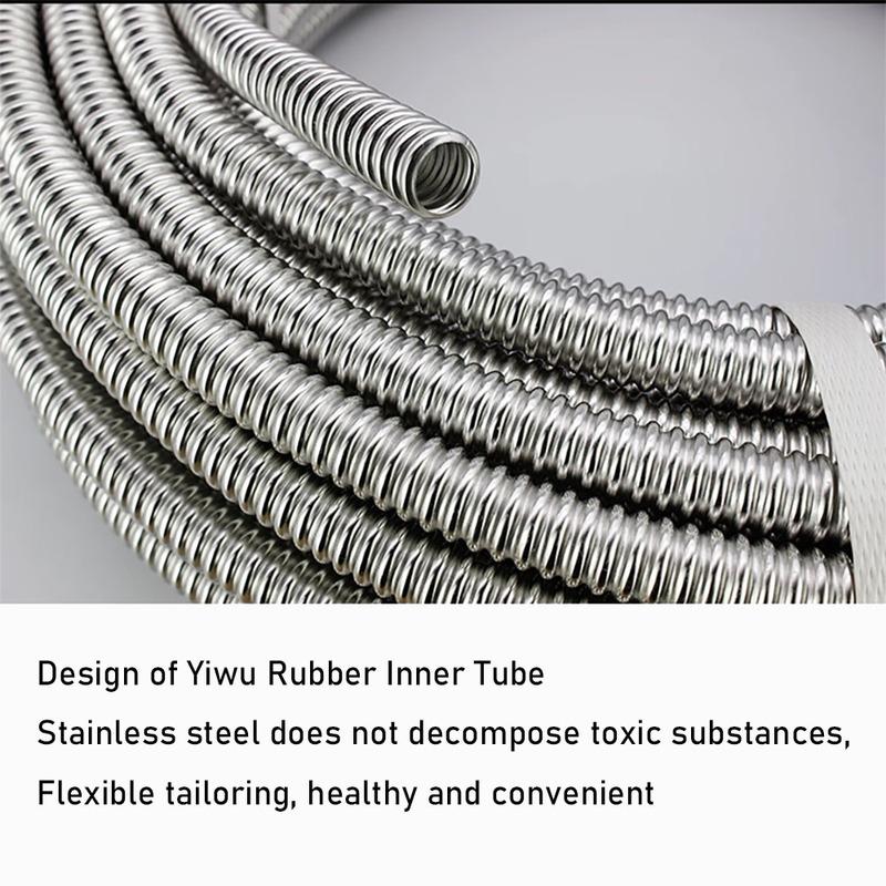 304 Stainless Steel Corrugated Pipe, 16/16.8/20/25mm Water Heater Hose, Hard Corrugated Coil For Hot And Cold Water Inlet And Ou
