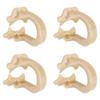 4pcs Resin Dental Dam Clamps Barrier Clip Dental Materials Tool Accessory for DentistL
