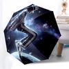 1pc Space Dancer Michael Jackson Automatic Folding Umbrella, Portable Collapsible Design, Casual Outdoor Accessory L1202021
