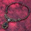 Copper watermelon tourmaline necklace copper wire wrapped gemstone necklace rainbow moonstone necklace handmade copper jewelry wedding gifts