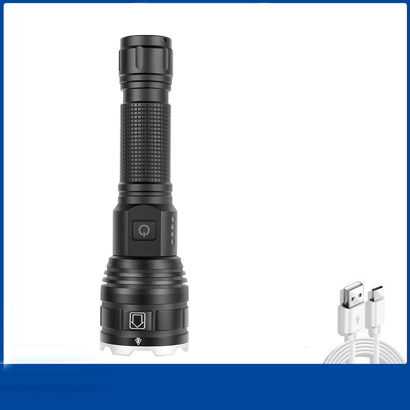 XHP70 Self Defense Flashlight Aluminum Camping Rechargeable Lamps Electric Teaser Personal Defense Lantern 18650 Led Work Light