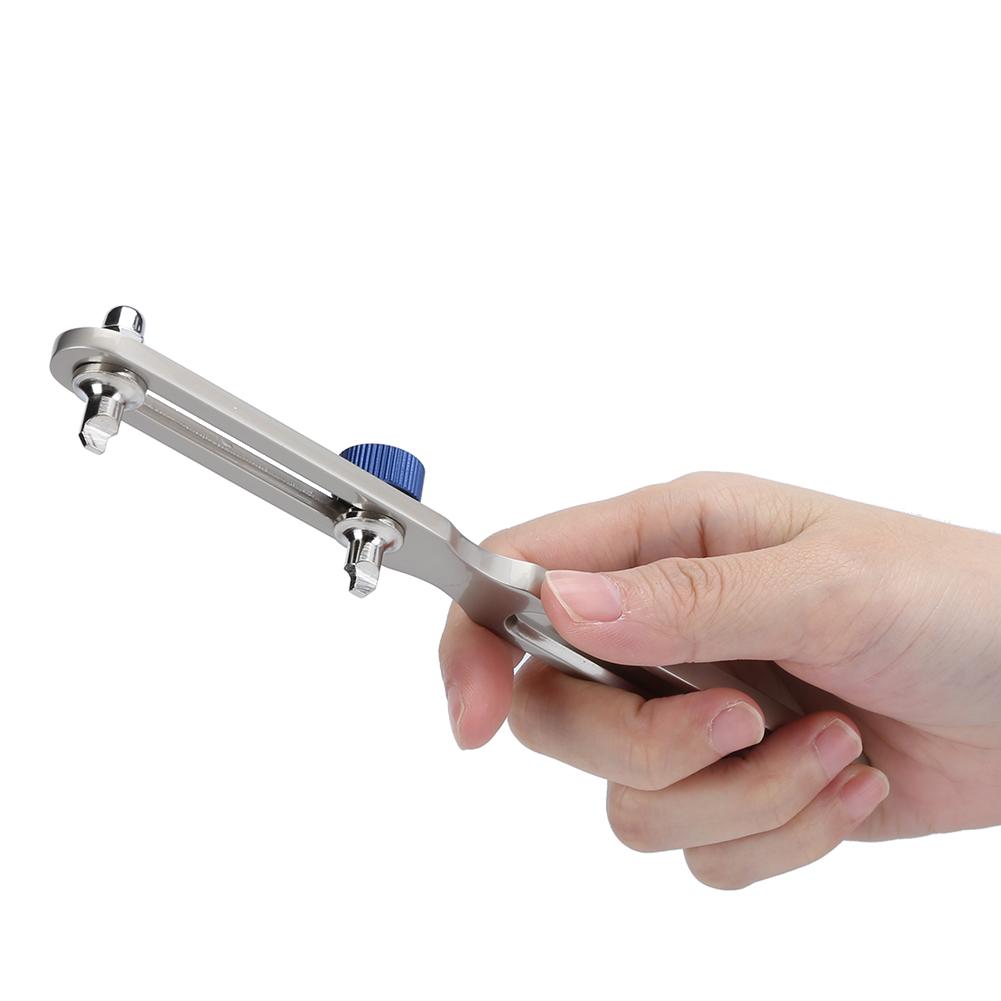 TwoFeet Watch Back Case Opener Steel Watch Case Opener Lengthened Type (Rectangular Head)