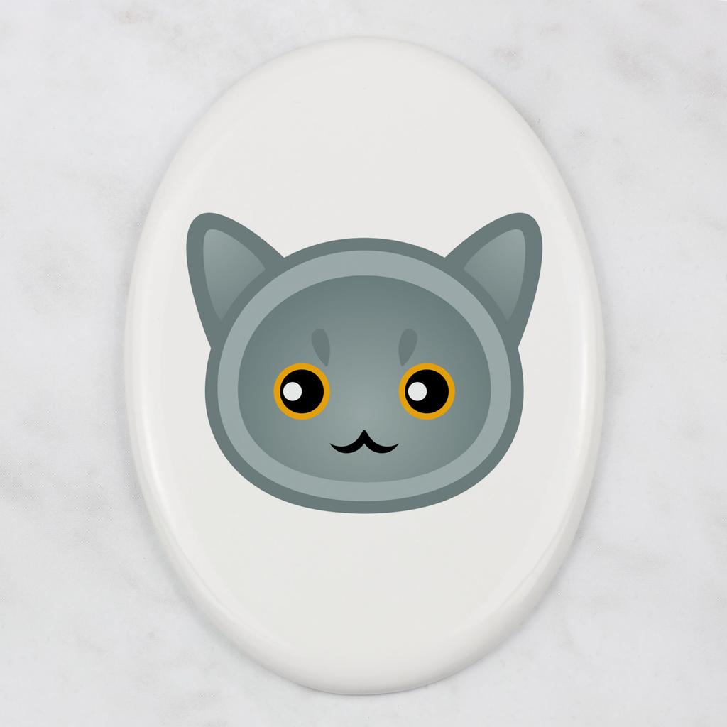 Brytyjski Krótkowłosy -Płytka Ceramiczna Nagrobna Z Grafiką I Napisem Marki Art-Dog