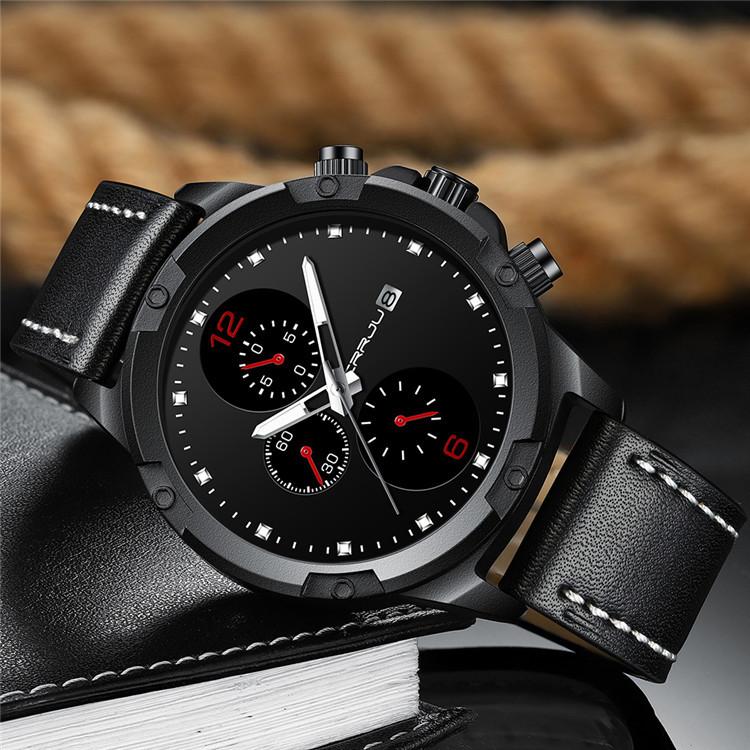 CRRJU-2142 Men's Six-pin Sports Watch Men's Watch Large Strap Watch Men