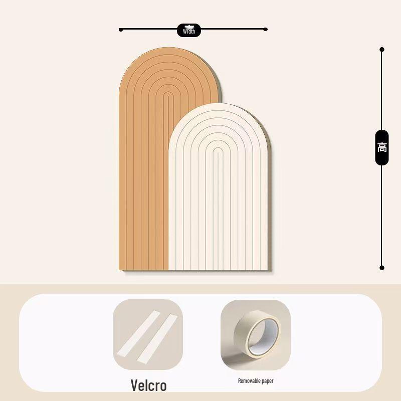 Selbstklebender Filz-Wandaufkleber: Kollisionsschutz, Schmutzabweisend, Dekorative Abdeckung für Wohnzimmer-Wandverkleidungen und Wandunebenheiten