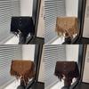 Fashion Leather Shoulder Bag With Seamed Details For Autumn Winter Outfits